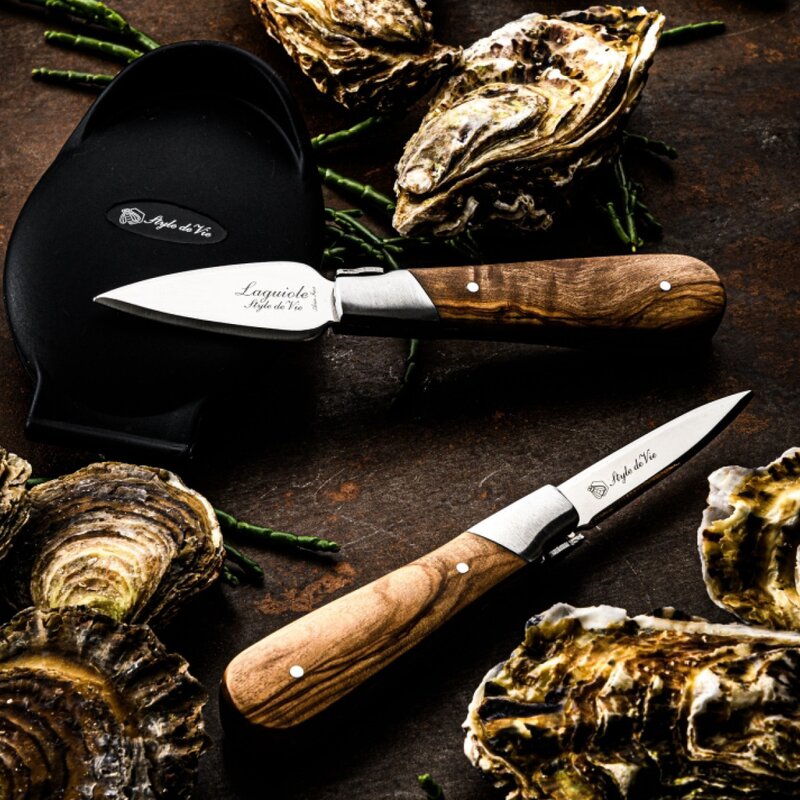 Østers/skjellkniver 2 stk olive