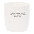 Krus follow your heart 30 cl hvit