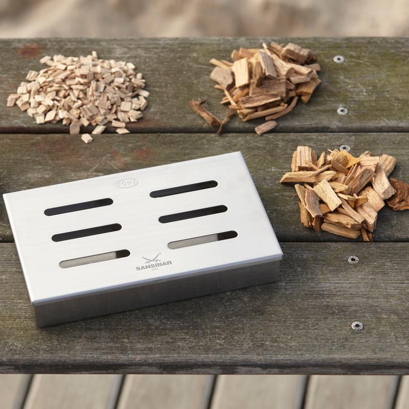 Røykboks til grill 21,5x13,5x3,5 cm 18/10 stål