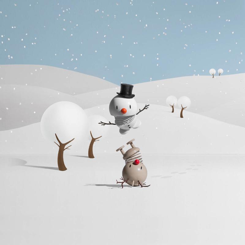 Bumble reindeer liten latte