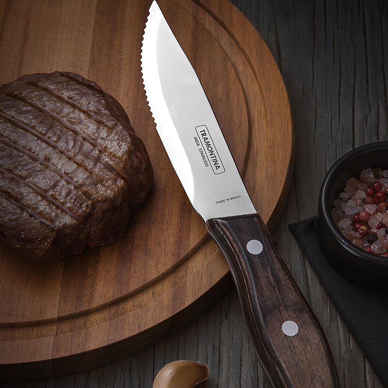 BBQ by Hellstrøm biffkniver 4 deler 23,8 cm natur