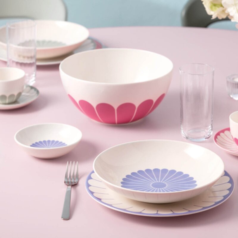 Fleur bleu pastaskål 24 cm 62 cl blå