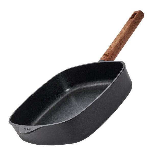 ECO Logic QXR stekepanne firkantet 24 cm fast trehåndtak