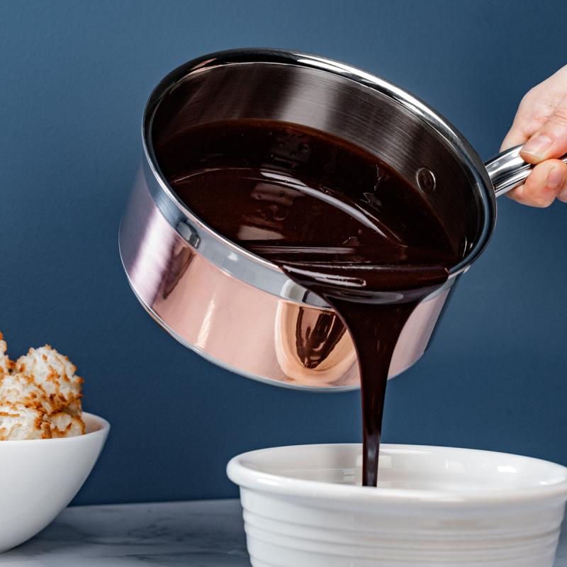 Copperbond kasserolle med lokk 1,4L kobber