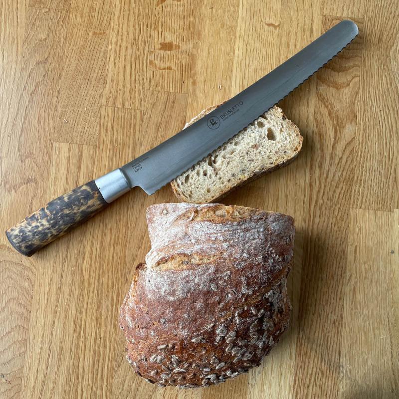 Hunter Premium brødkniv 38 cm masurbjørk