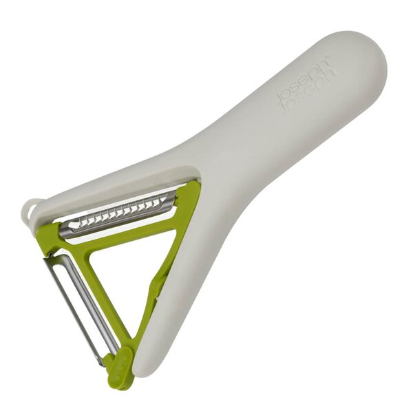 2 i 1 skreller 16 cm hvit/grønn