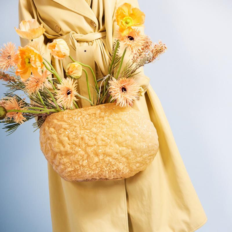 Corallo vase stor 28x45 cm gul