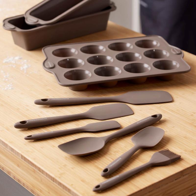 Deigskraper 21 cm silikon latte