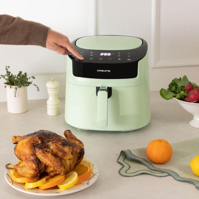 Airfryer single kurv 6,2L lys grønn