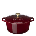 Støpejernsgryte 4,4L zinfandel/brass