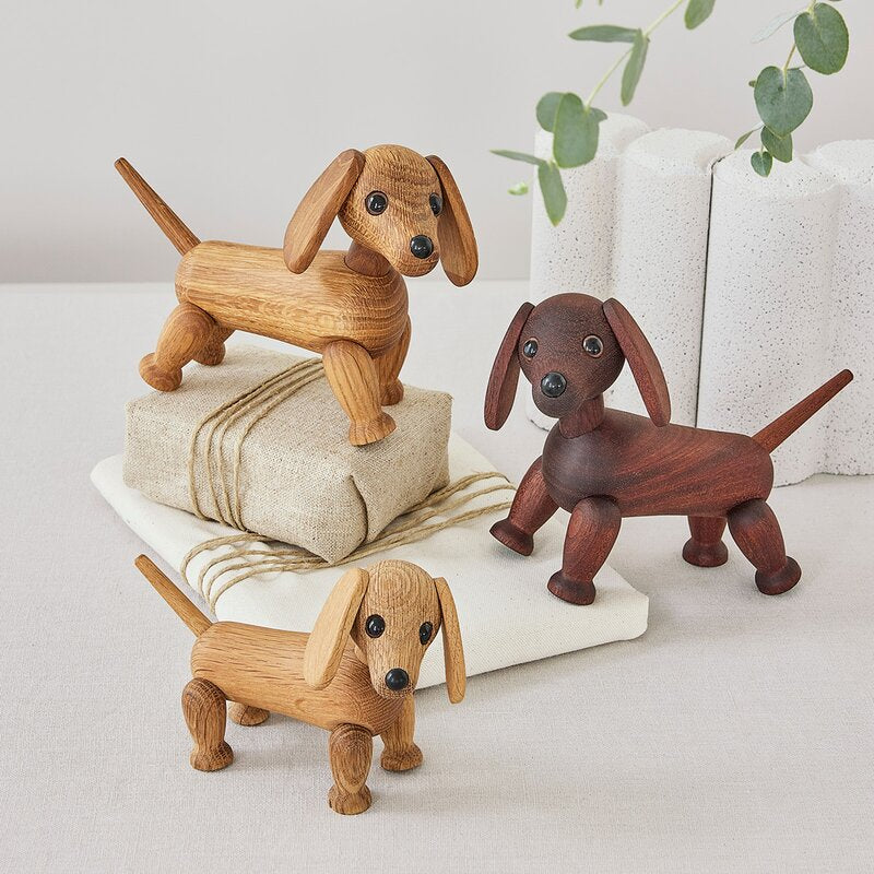 Snap trefigur dachshund 12 cm