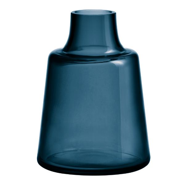 Flora vase kort 24 cm mørkeblå