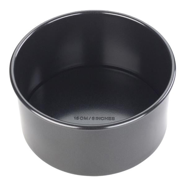Bakeform løs bunn 15 cm svart