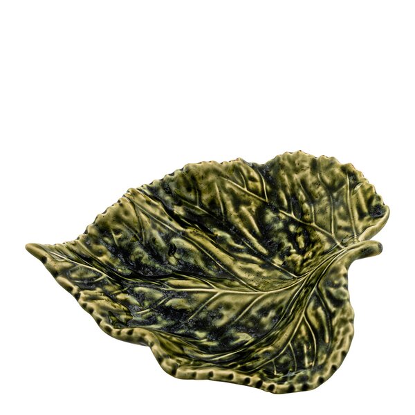 Gudrun skål 17 cm blad grønn