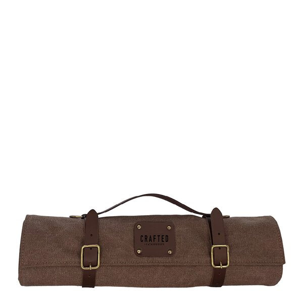 Canvas knivmappe 41 cm brun