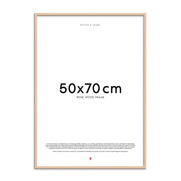 Treramme 50x70 cm rose