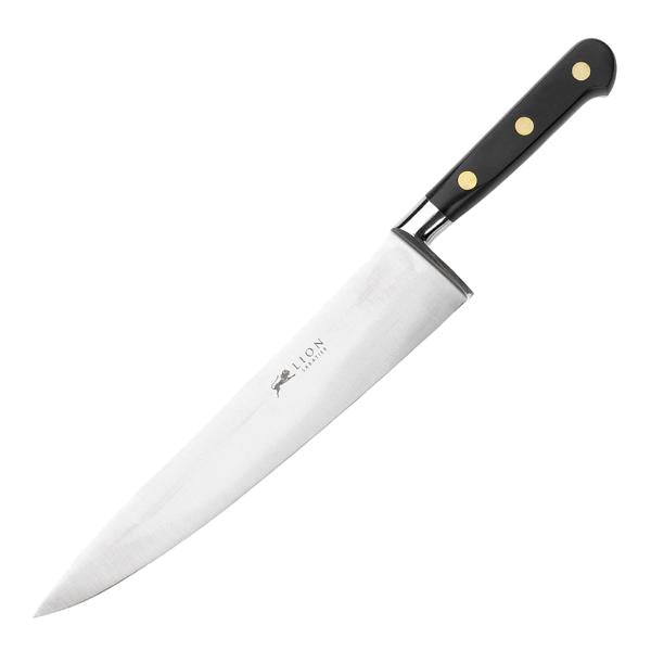 Ideal kokkekniv 20 cm stål/svart