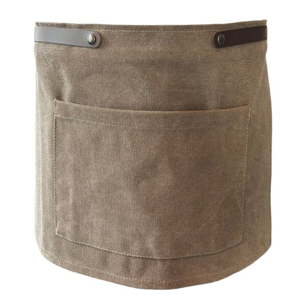 Canvas forkle kort 67x35 cm brun