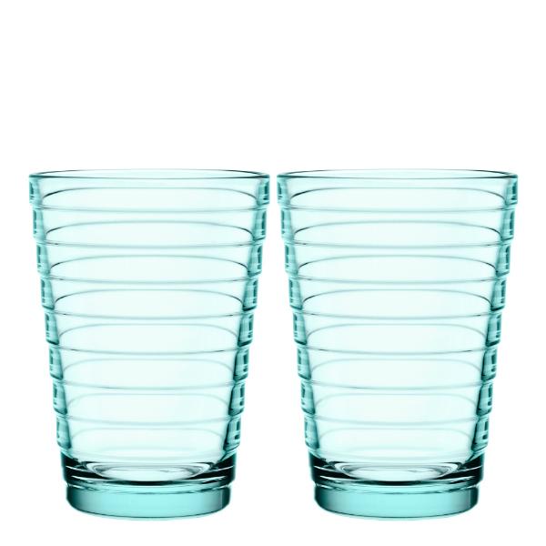 Aino Aalto glass 33 cl 2 stk vanngrønn