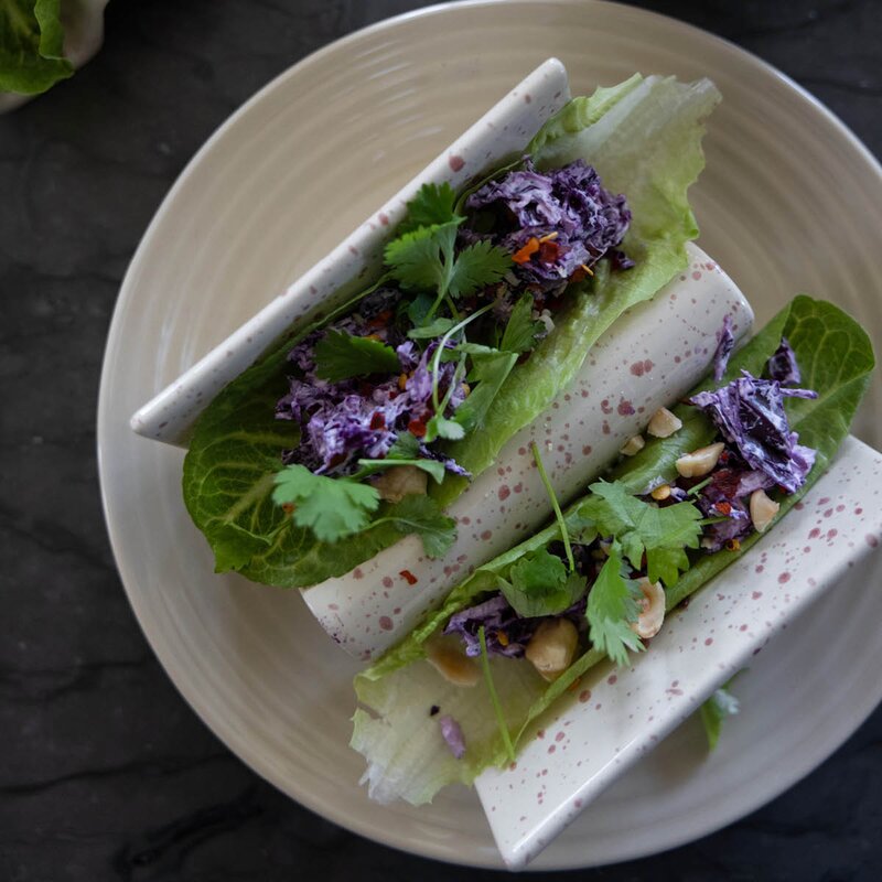 Ditte taco-stativ 2 stk beige/burgunder