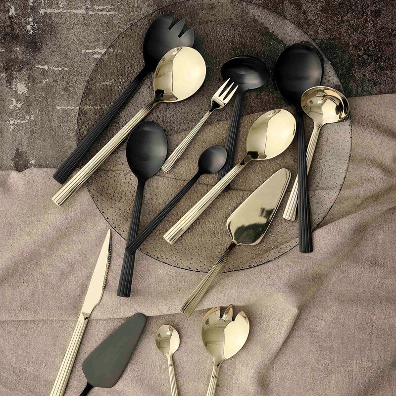RAW salatsett 2 deler matte black