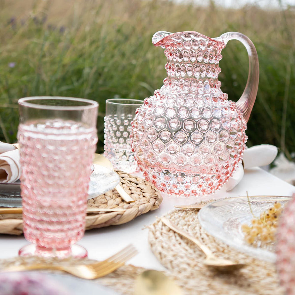 Hobnail karaffel 2L rosaline