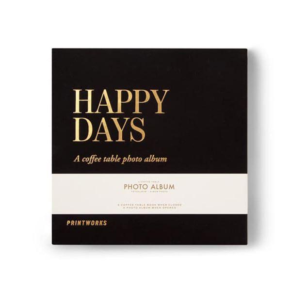 Fotoalbum happy days liten svart
