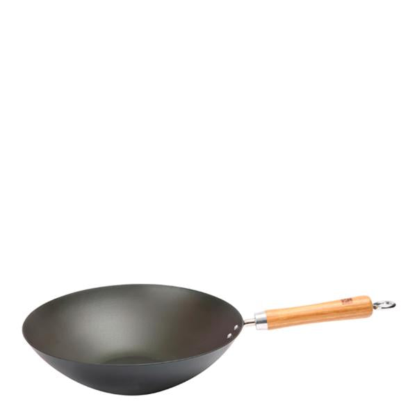School of Wok wokpanne 30 cm m/ bambuhåndtak svart