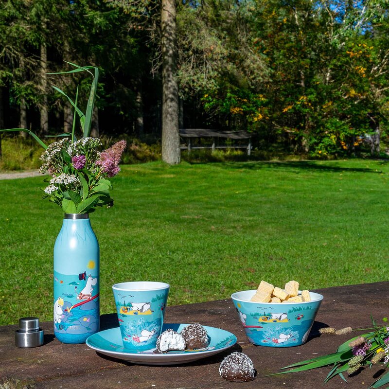 Mummi drikkebeger 25 cl moomin playing on the beach