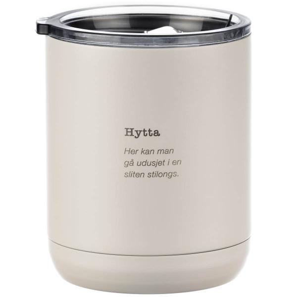 Termokopp hank hytta 33 cl hvit
