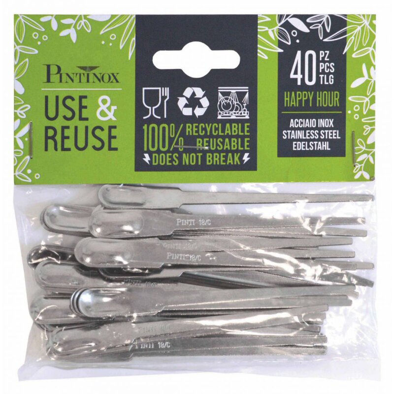 Happy hour use & reuse gaffel 10 cm 40 stk