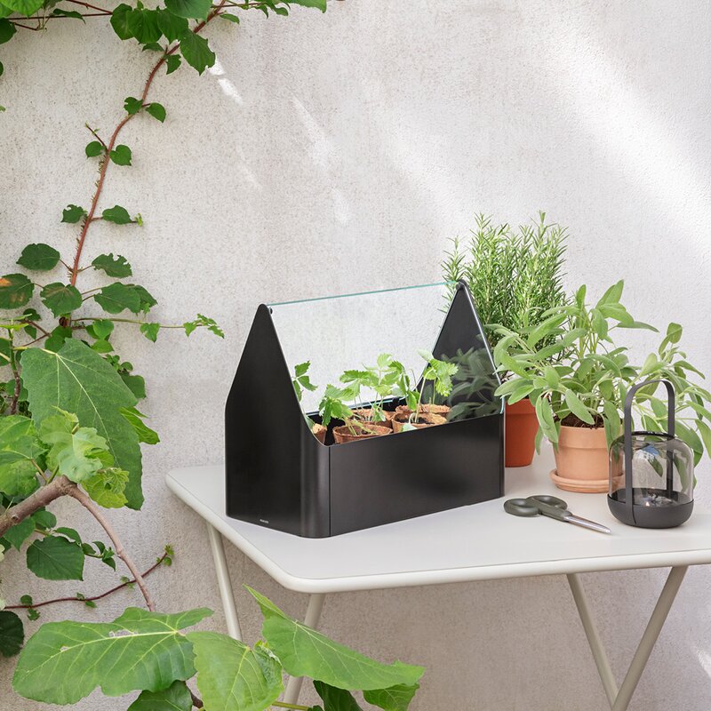 Simply Grow minidrivhus 20x42x32cm svart