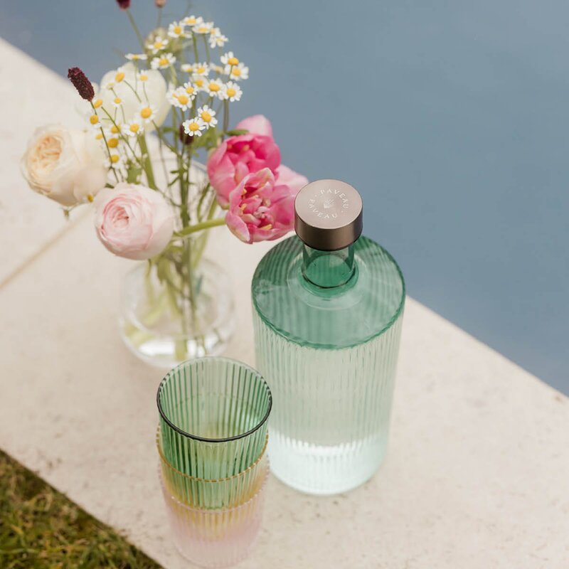 Ribbed Elegance glass Bondi 25 cl grønn