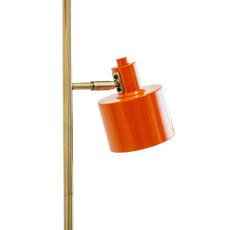 Ocean gulvlampe 160 cm orange/messing