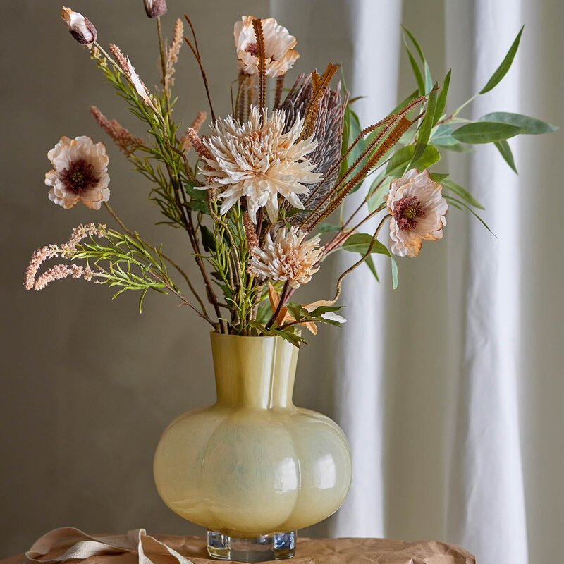 Alyssa vase 23,5 cm gul