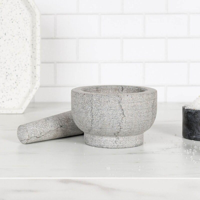 Stone morter 13 cm grå