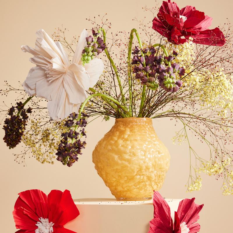 Corallo vase medium 26x27 cm gul
