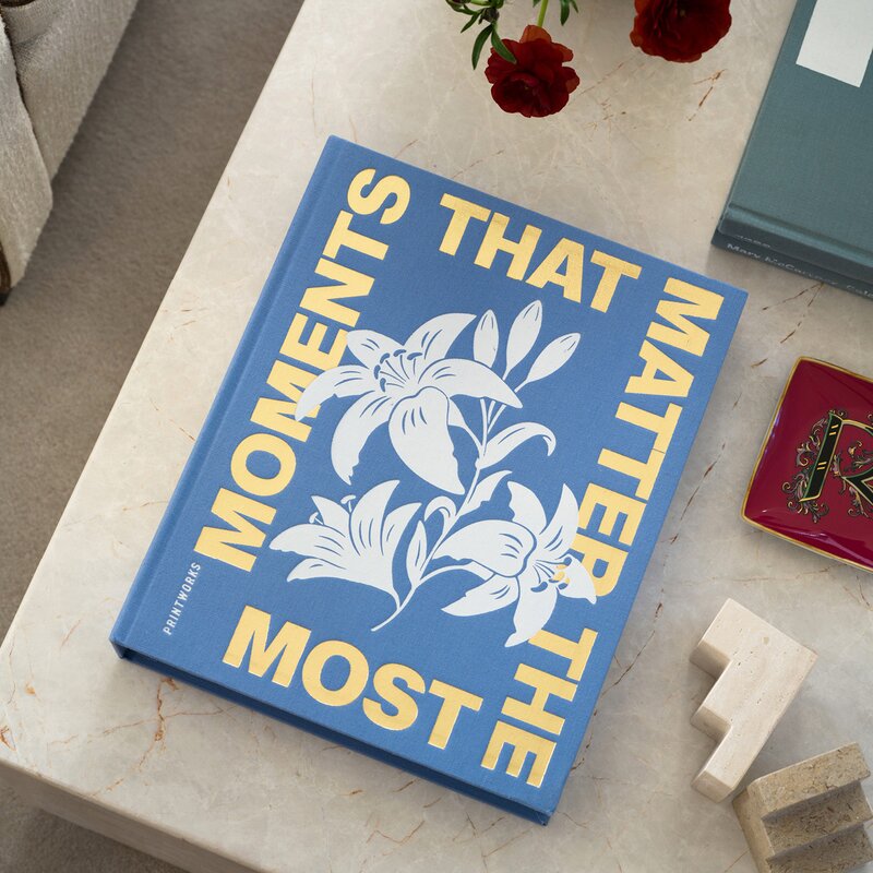 Fotoalbum Moments that matters the most blå