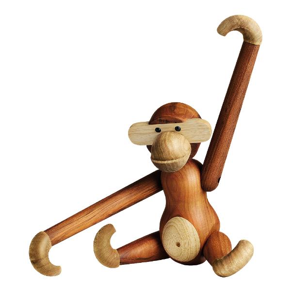Apekatt teak/limba 46 cm
