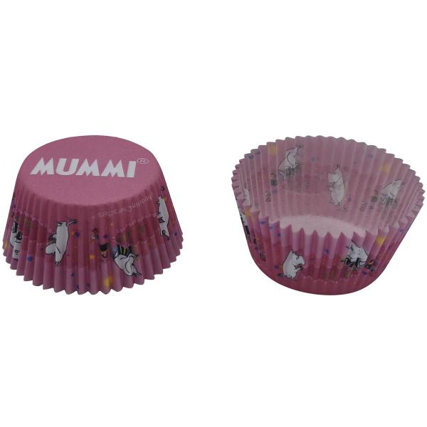 Mummi muffinsform 50 stk rosa
