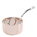 Copper Induction kasserolle med lokk 2L