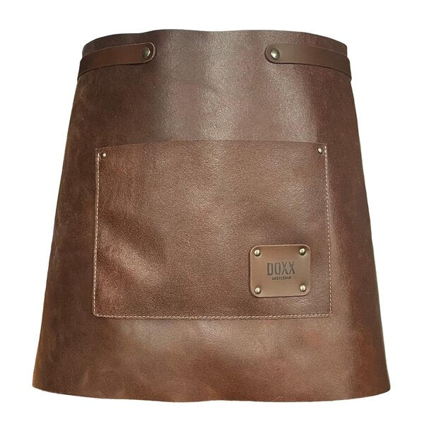 Leather forkle kort 65x40 cm brun