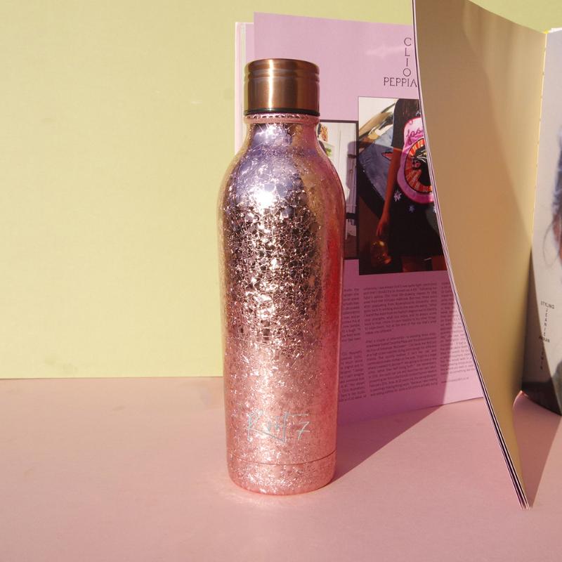Medium drikkeflaske 0,5L Rose Gold Sparkle