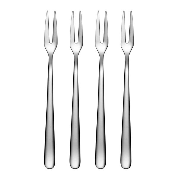 Primi påleggsgaffel 14 cm 4 stk blank