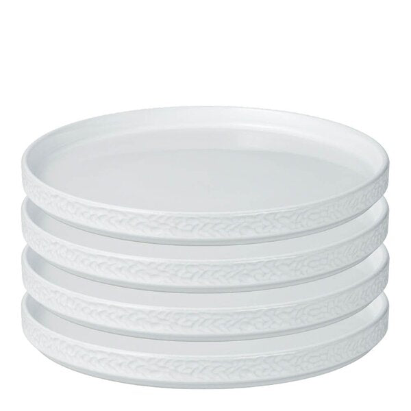Servisen C tallerken 25x25 cm 4 stk hvit