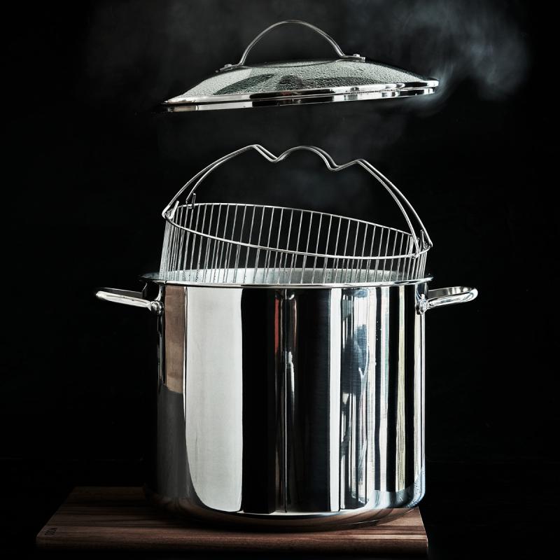 Kitchen Essentials gryte m/dampkurv 18L
