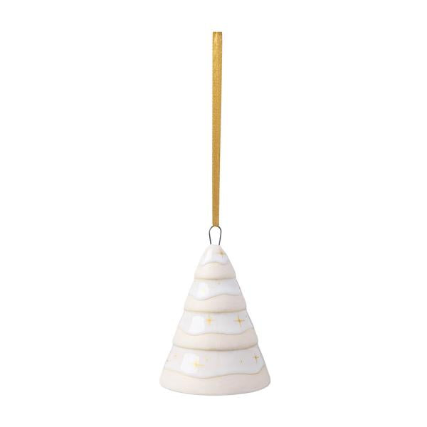 Winter Glow ornament tre 6x8 cm