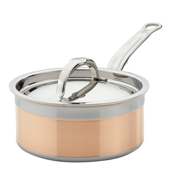 Copperbond kasserolle med lokk 1,4L kobber
