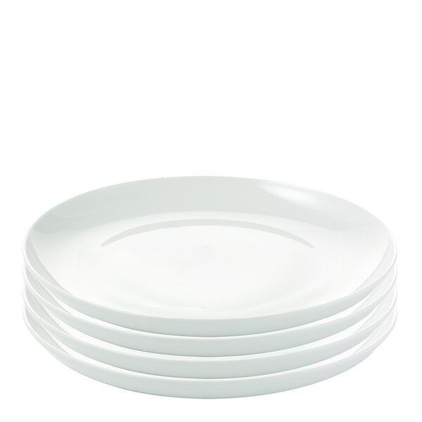 Atelier tallerken 22 cm 4 stk super white