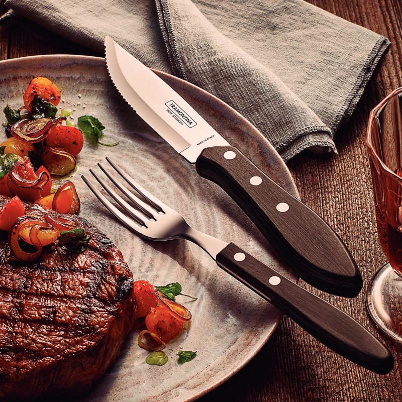 Churrasco biffbestikk 8 deler brun